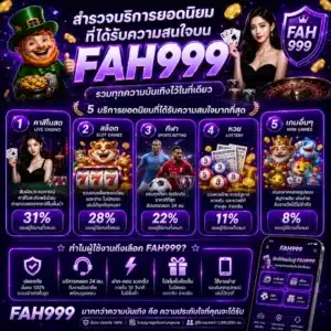 สำรวจบริการยอดนิยมที่ได้รับความสนใจบน FAH999